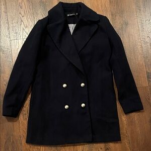 Navy Blue Pea Coat